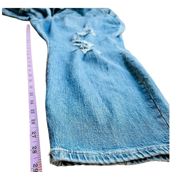 Old Navy Distressed Pop Icon Skinny Jeans Size 28 NWOT Extra High Rise - Picture 8 of 10
